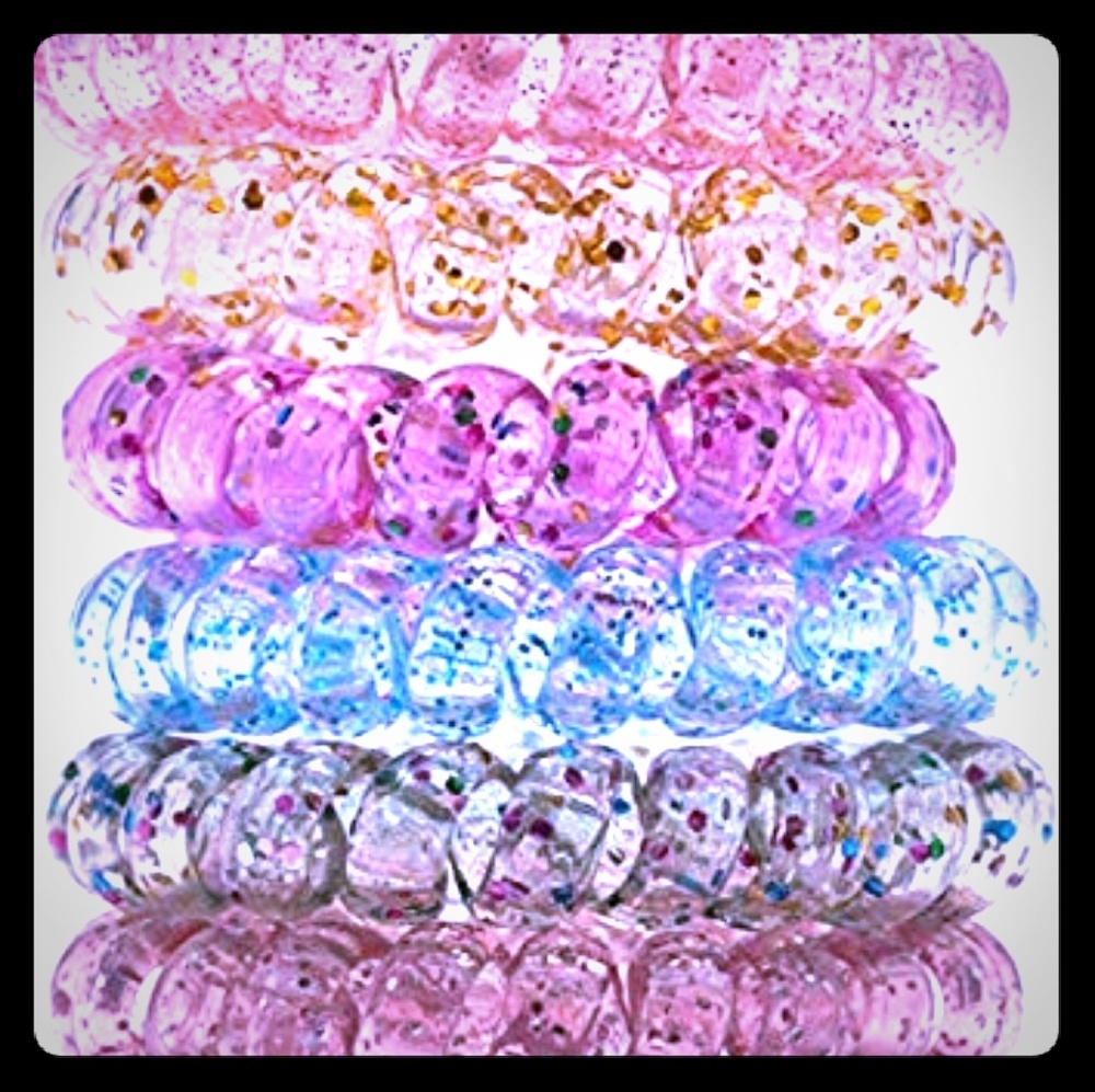 vsco spiral hair ties/ ponytail ties